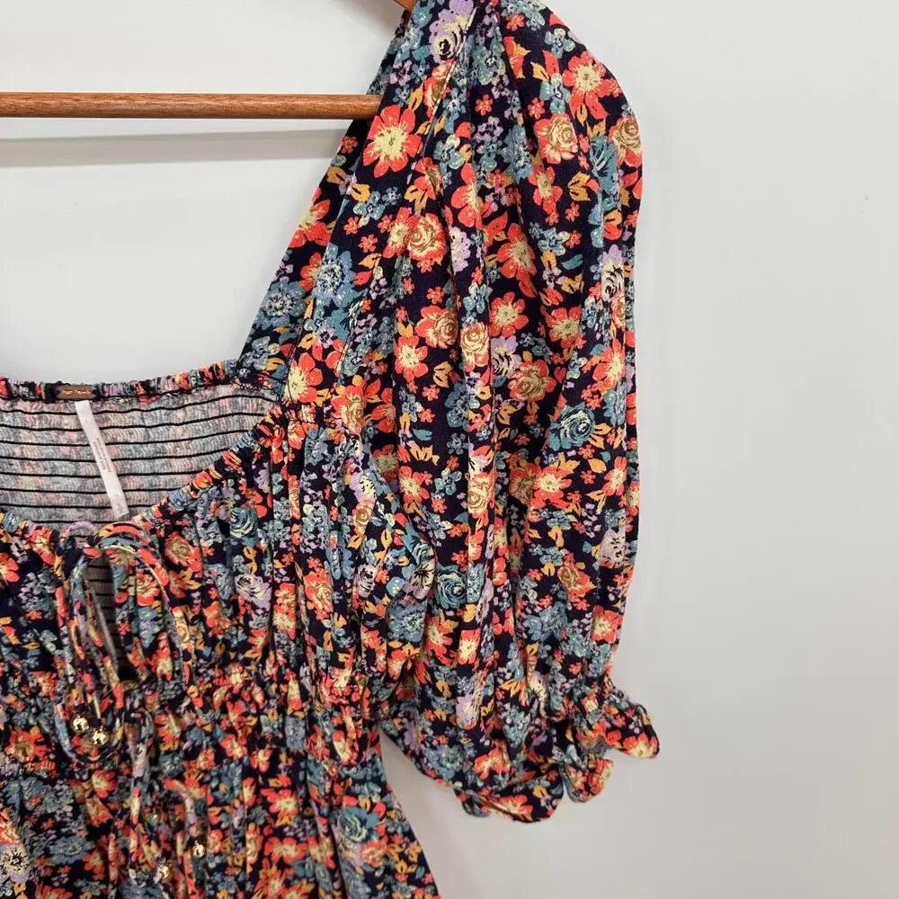 FREE PEOPLE Show Me Love Romper in Floral Combo // S